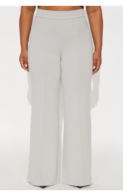 Штани Victoria з високою талією - Світло-сірий