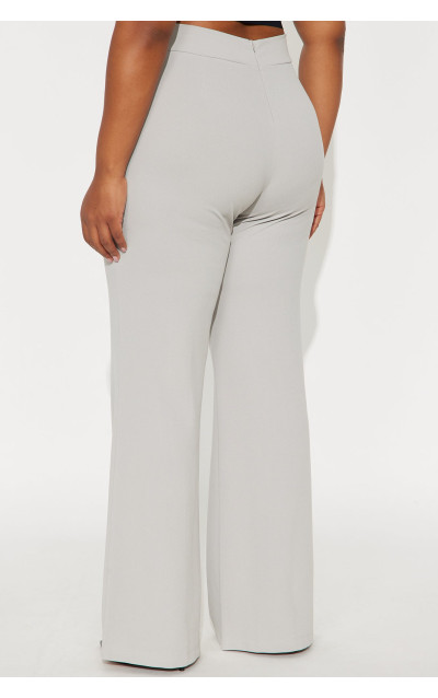 Штани Victoria з високою талією - Світло-сірий