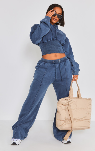 Широкі штани для бігу Shape Blue Sweat Seam Detail