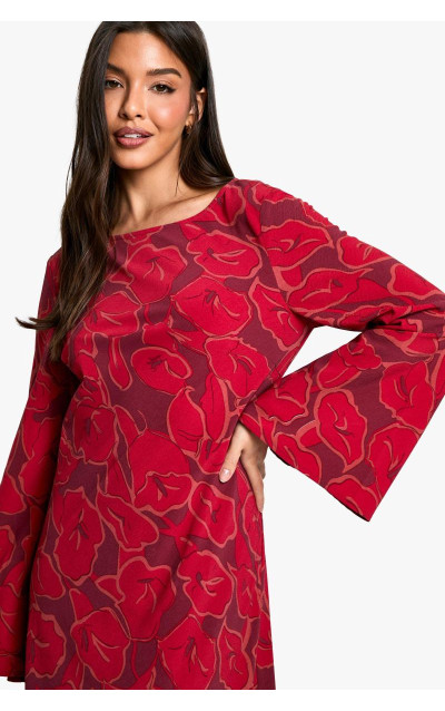 Квітковий спалах рукава максі