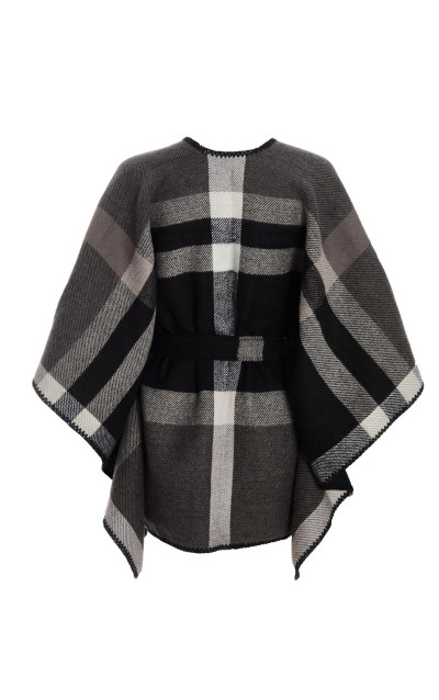 Чорний перевірений накидка