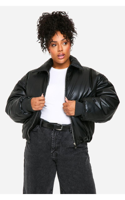 Куртка-бомбер з підкладкою зі штучної шкіри
