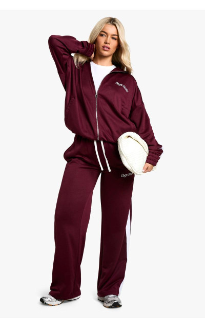 Dsgn Studio Contrast Drawcord Tricot Straight Leg Jogger