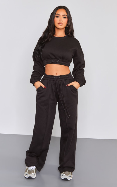 Еластичний спортивний топ Petite Black Crop