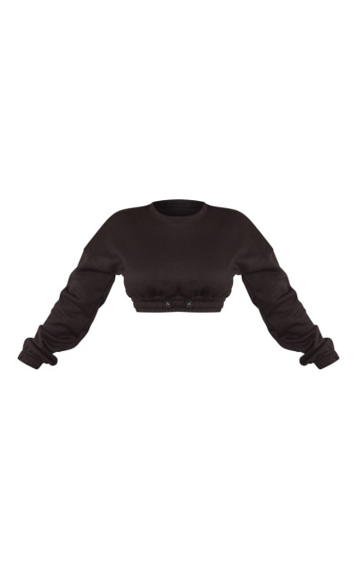 Еластичний спортивний топ Petite Black Crop