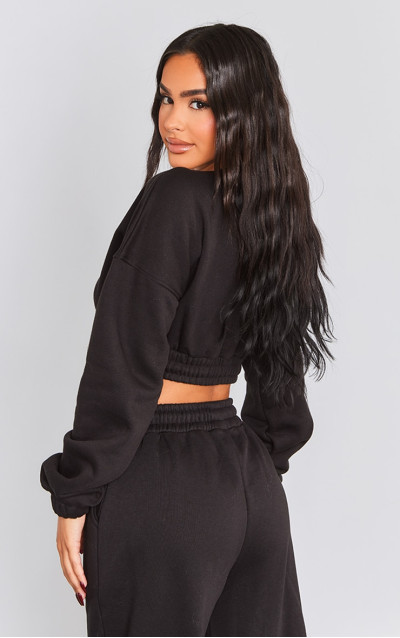 Еластичний спортивний топ Petite Black Crop