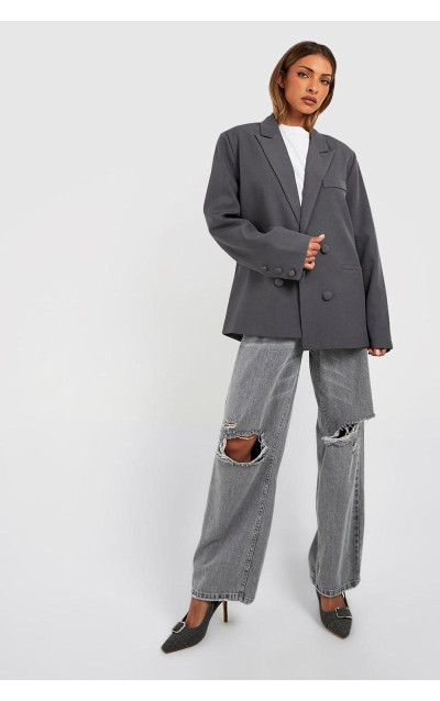 Двобортний блейзер вільного крою