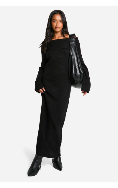 Маленька сукня з м'яким ремілом Бардо декольте