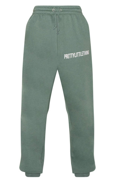 PrettyLittlething Sea Green Logo High Thiast Manted Jogger