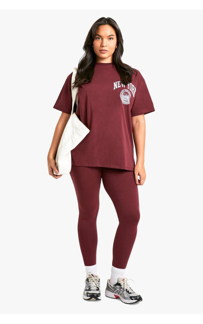 ПЛЮС КОМПЛЕКТ ФУТБОЛОК ОВЕРСАЙЗ ЛЕГІНГ NEW YORK