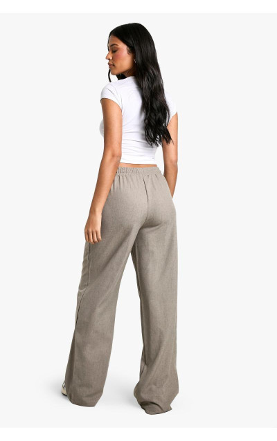 Високі широкі брюки зі шнурком і поясом