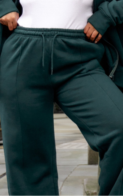 Плюс лісовий зелений середній підйом деталі прямих ноги пробіжки