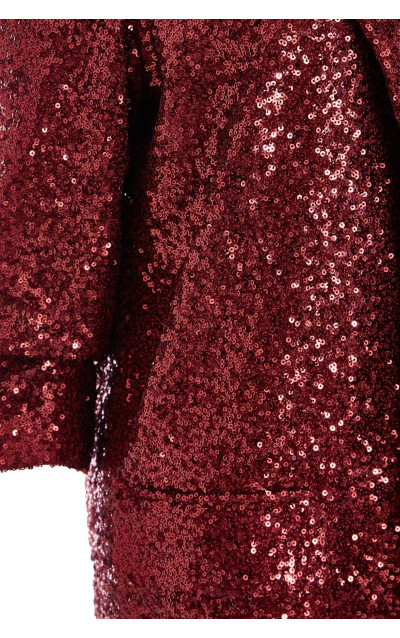 Винна блискітка Ruched Blazer