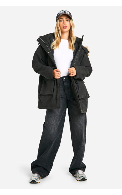 Парка з капюшоном і кишенями