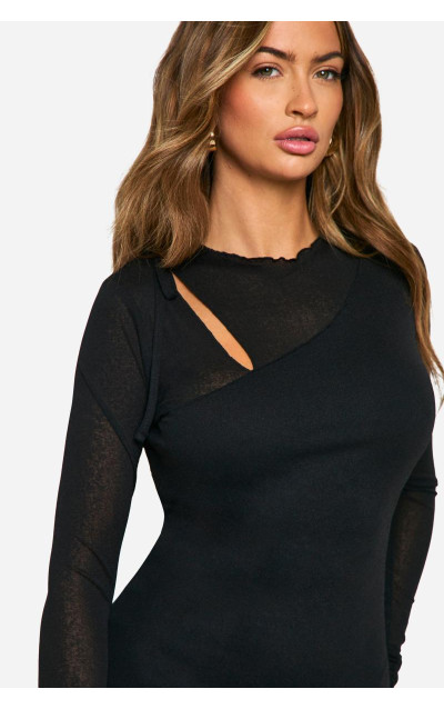 Максі-сукня з фактурною зав'язкою