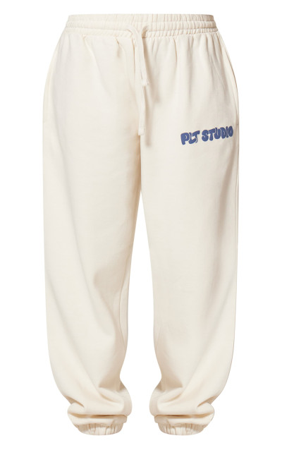 PRETTYLITTLETHING Джогери з манжетами Sand Premium Studio Print