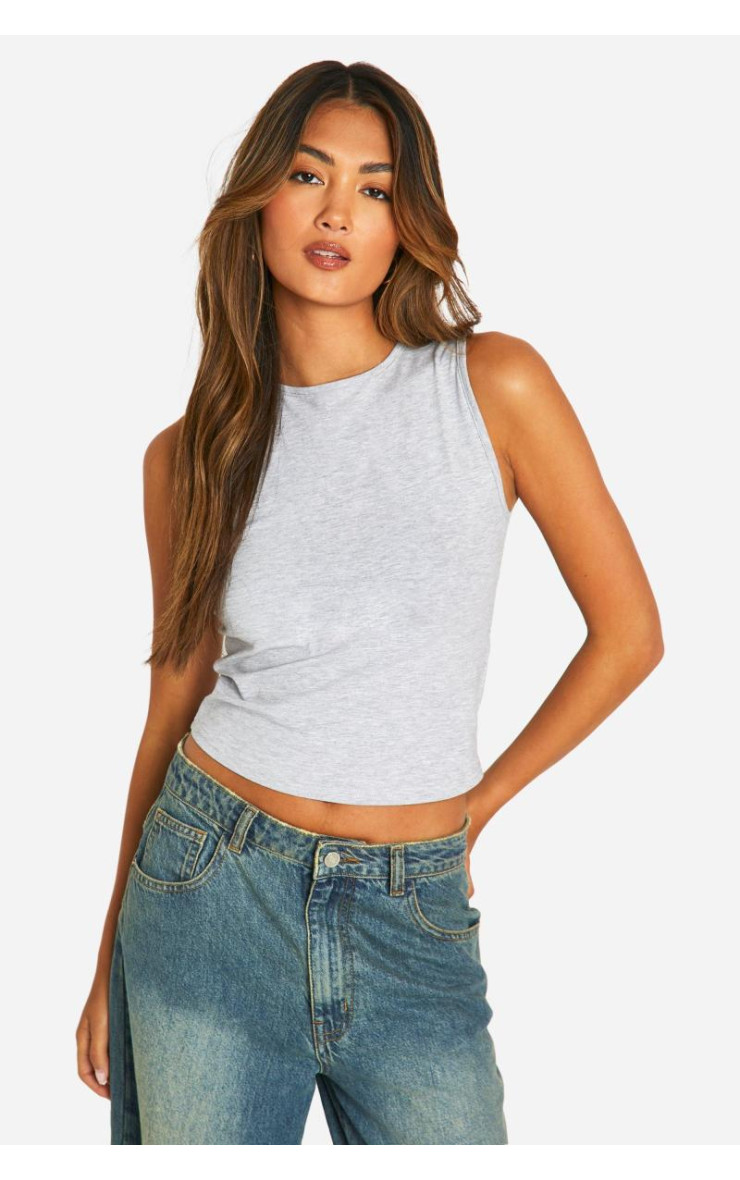 Кроп-жилет танк