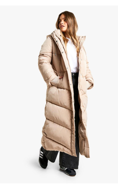 Puffer Petite з капюшоном максимальної довжини