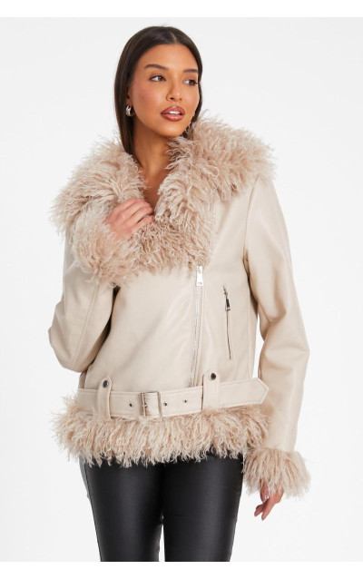 Кам'яний штучний хутряний контраст підтягується