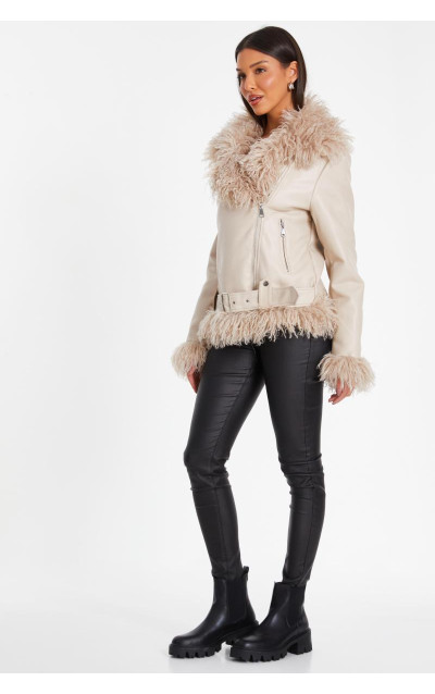 Кам'яний штучний хутряний контраст підтягується