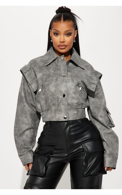 Куртка зі штучної шкіри Harper Washed