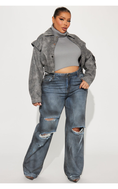 Куртка зі штучної шкіри Harper Washed