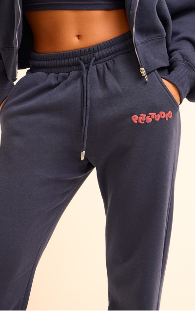 Опівночі синій PLT Studio Archive Puff Print Driftring манжетний пробіжок