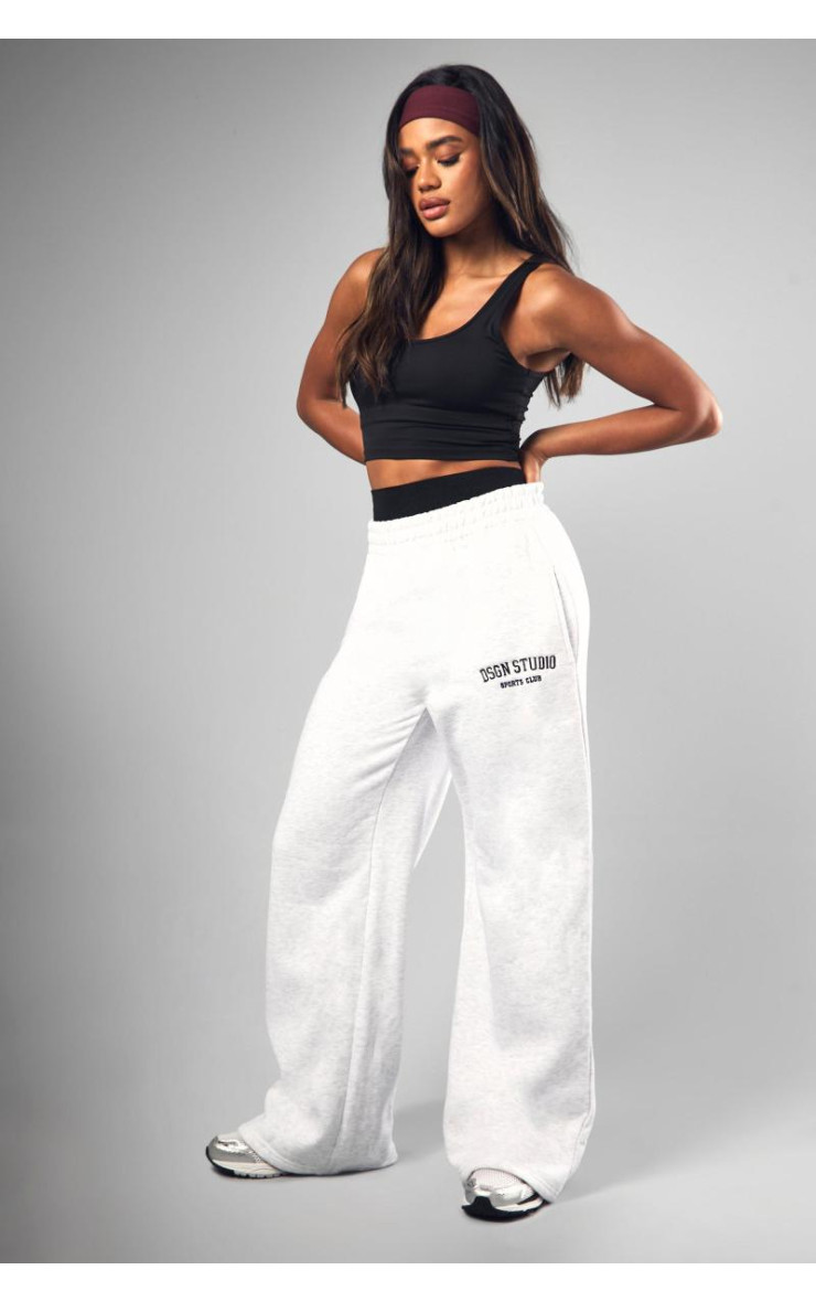 Попелясто-сірий Dsgn Studio Applique Straight Leg Jogger