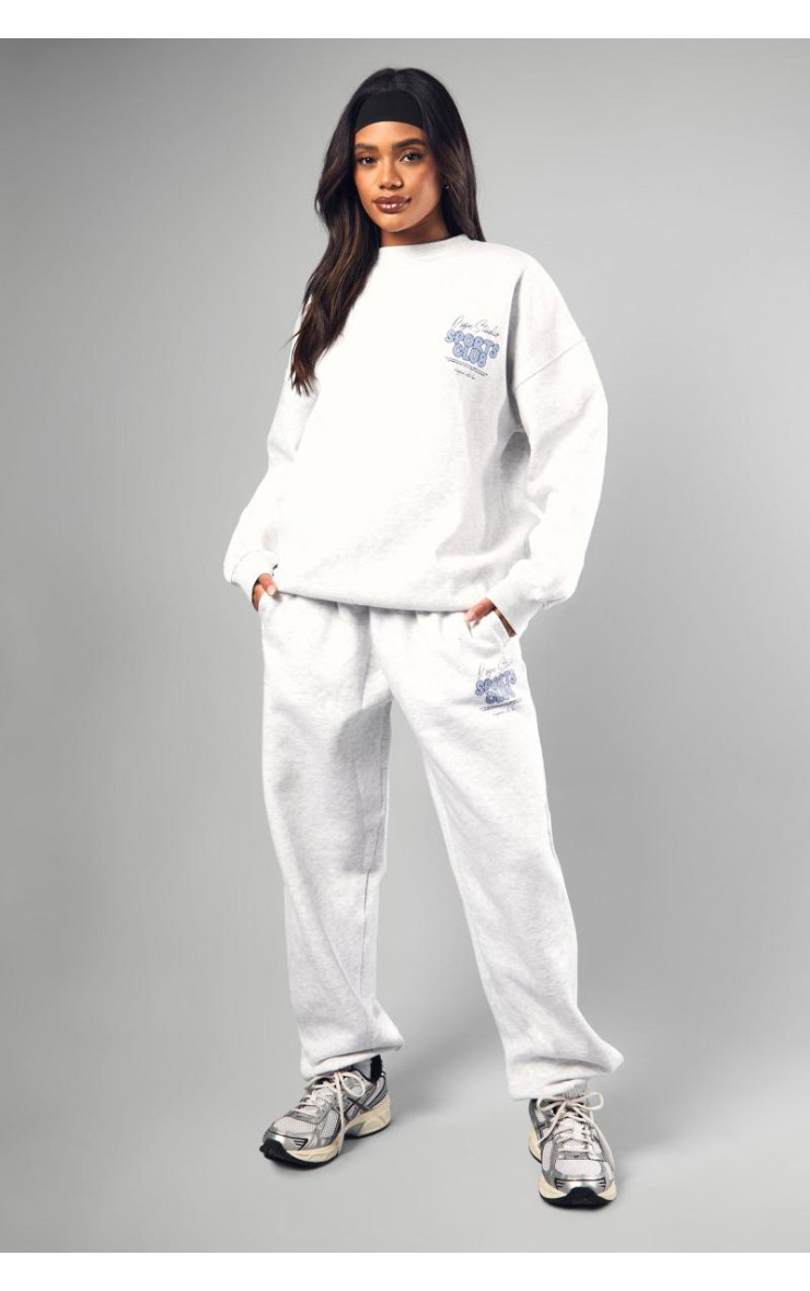 Попелясто-сірий джоггер Dsgn Studio Sports Bubble Slogan