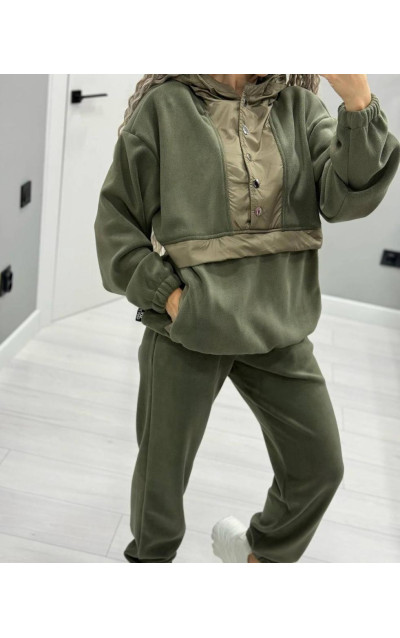 Флісовий костюм з плащівкою 