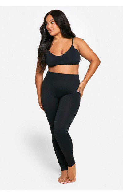 Плюс безшовні легінси з ребрами Tummy Control