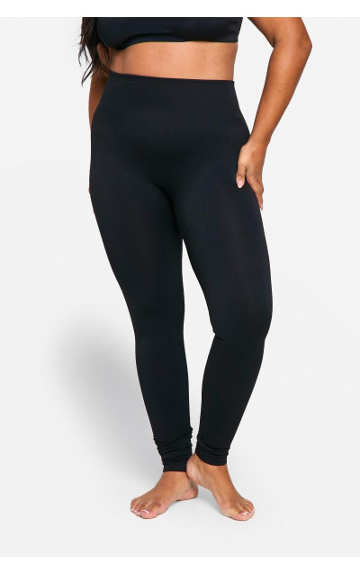 Плюс безшовні легінси з ребрами Tummy Control