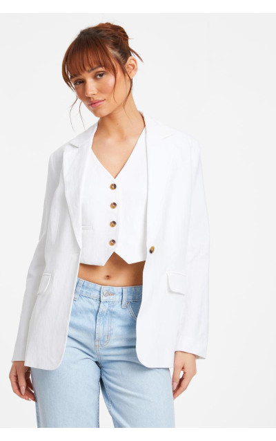 Біла білизна виглядати блейзер