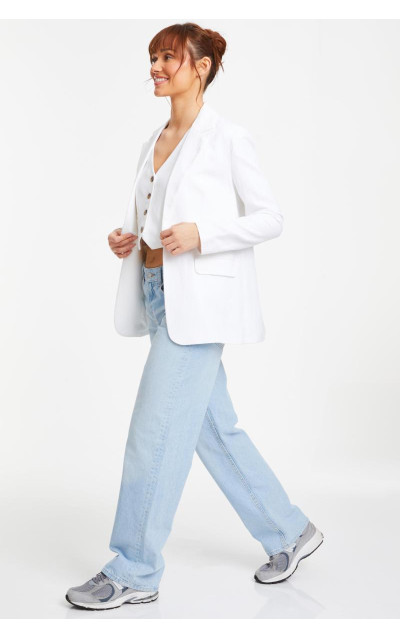 Біла білизна виглядати блейзер