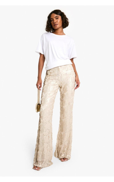 Високий дамаський кльош із блискітками