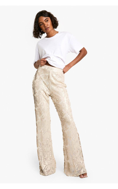 Високий дамаський кльош із блискітками