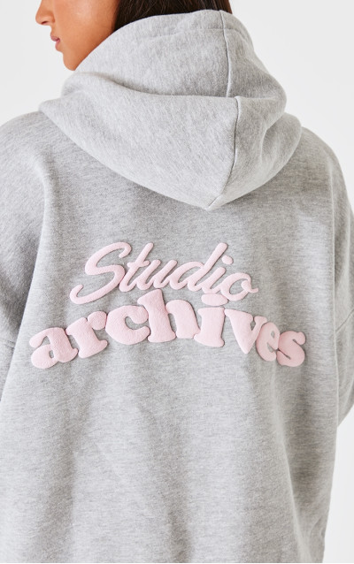 Худі на блискавці Grey Marl Studio Archives