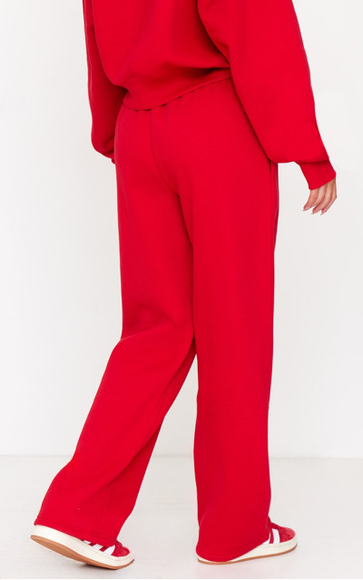 Широкі спортивні штани PRETTYLITTLETHING Red Borg Graphic